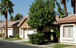 houses line a street in Coachella Valley