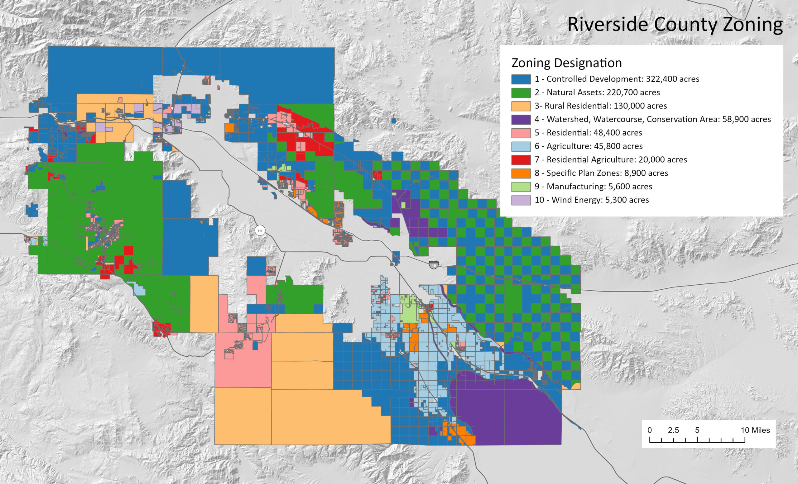 Riverside County Area Map