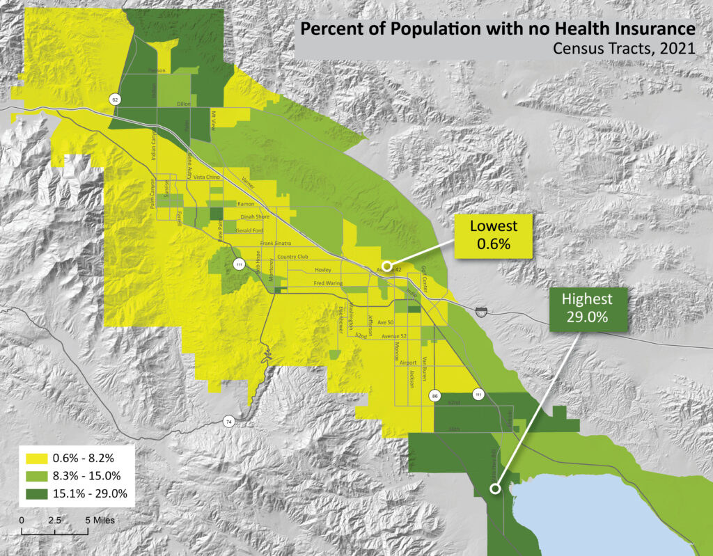 Proportion of the Coachella Valley Population with Health Insurance CVEP